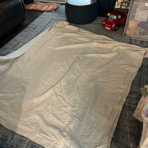 2 Large Cream black out curtain - Crate & Barrell - 240 in by 75 inch